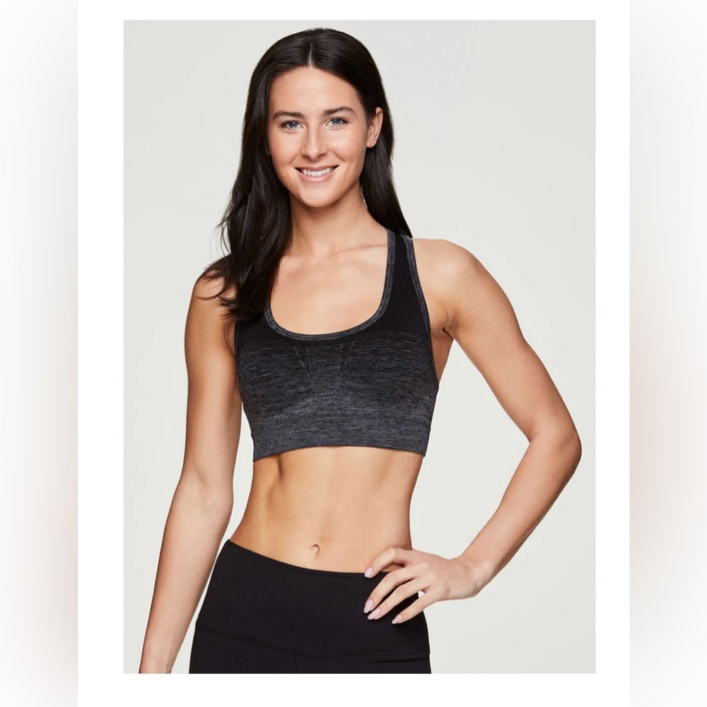 RBX Charcoal Black Sports Bra